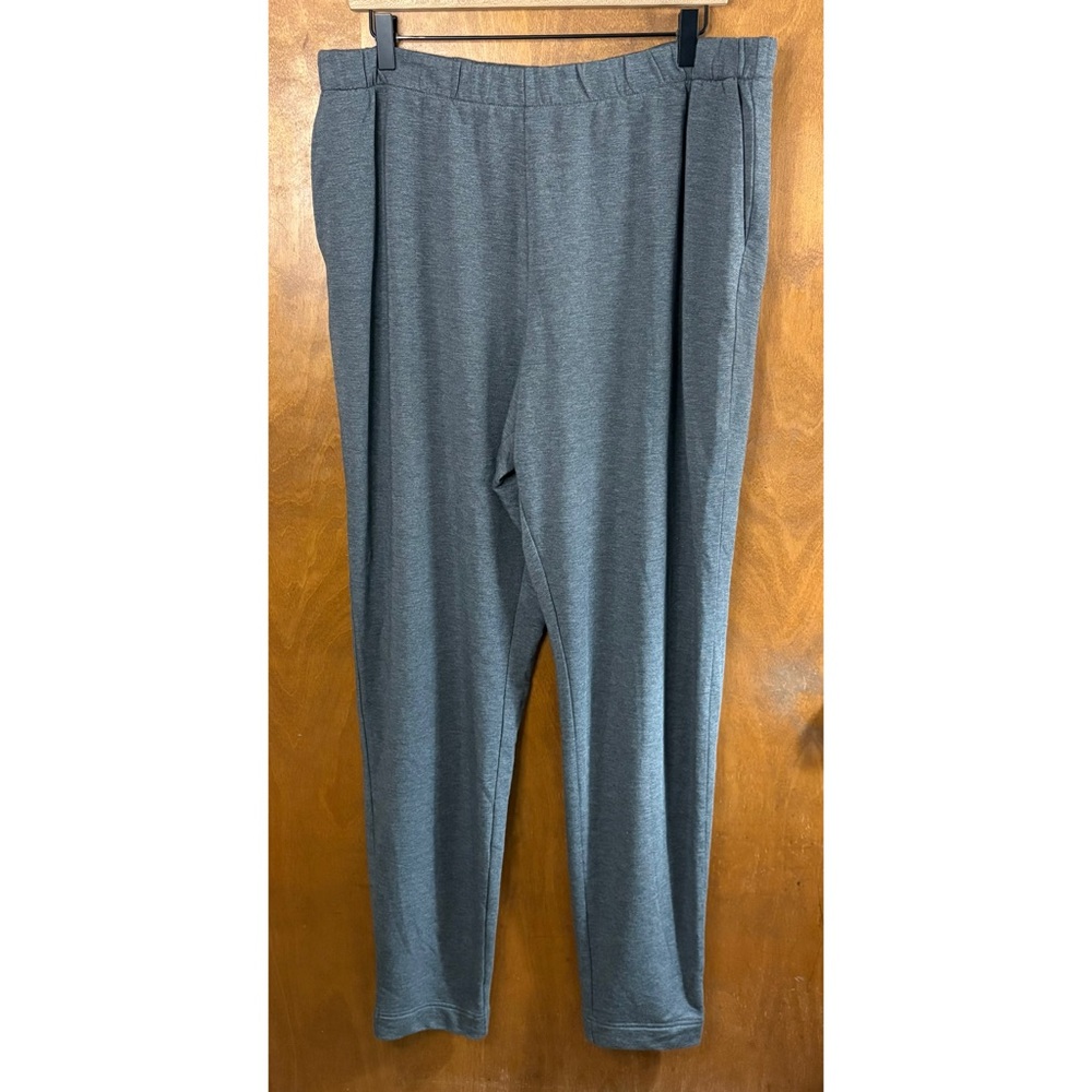 Pure J. Jill Gray Luxe Tencel High Rise Pull On Pants NWT Large TALL Sweatpants